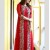 South Indian Fashion Red Color Jacket Gown